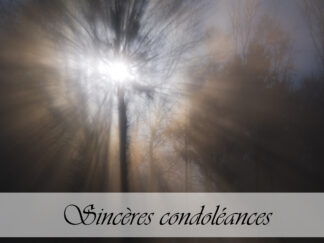 Carte de condoléances "Brouillard"