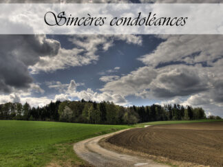 Carte de condoléances "Chemin sinueux HDR"