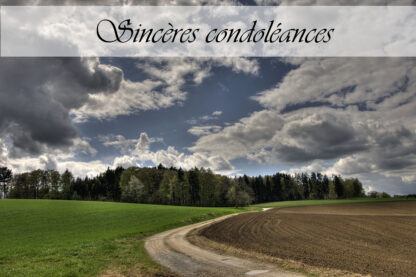 Carte de condoléances "Chemin sinueux HDR"