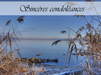 Carte de condoléances "Lac de Morat"