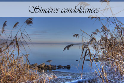 Carte de condoléances "Lac de Morat"
