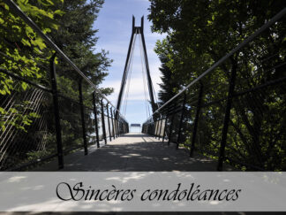 Carte de condoléances "Passerelle Cardada Cimetta"